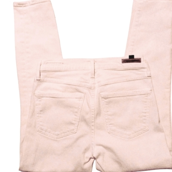 CITIZENS of HUMANITY White Rocket Crop High Rise Skinny Ripped Jeans Size 25 - Picture 3 of 8